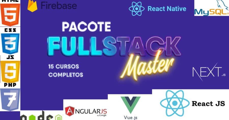 Pacote Fullstack — 15 Cursos Completos